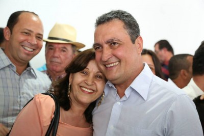 Prefeita Vera Franco ao lado de Rui Costa