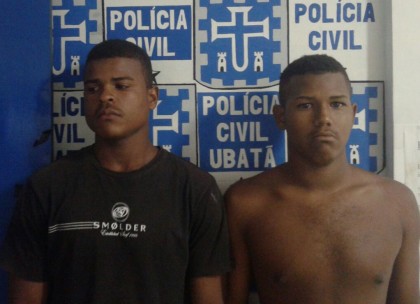 Dupla foi presa no centro da cidade (Foto: Ubatã Notícias)