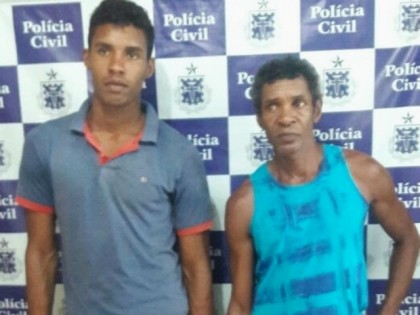 Pai e filho são presos em Amargosa, na Bahia (Foto: Divulgação / Polícia Civil)