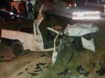 Quatros das vítimas estavam na carroceria do veículos (Foto: TV Bahia) 