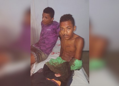 Dupla foi presa em Hospital de Gandu (Foto: Ubatã Notícias)