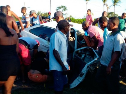 Acidente deixou um morto e três feridos em Cruz das Almas (Foto: Divulgação)