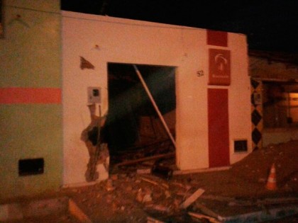Posto do Brasdesco atacado durante a madrugada  (Foto: Divulgação)