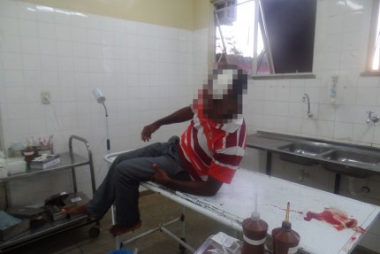 Homem foi atendido no Hospital de Ubatã (Foto: Ubatã Notícias)