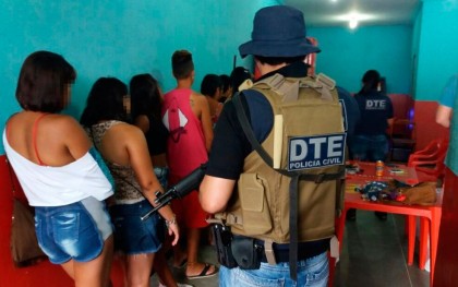 Pousada operava como casa de prostituição, diz polícia (Foto: Divulgação/Polícia Civil) 