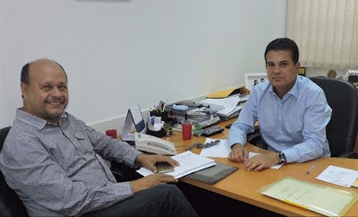 Ex-prefeito Marcos Aurélio e o deputado Eduardo Sales