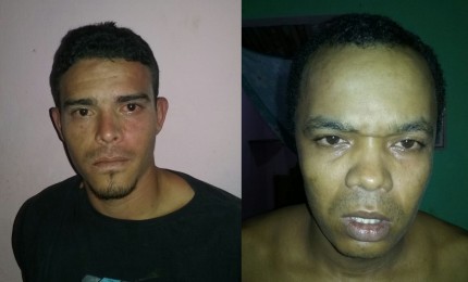  Ricardo e Dato foram presos na rua da Várzea (Foto: Ubatã Notícias) 
