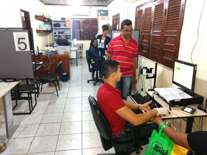 Revisão Biométrica ocorre no Cartório Eleitoral (Foto: Ubatã Notícias)