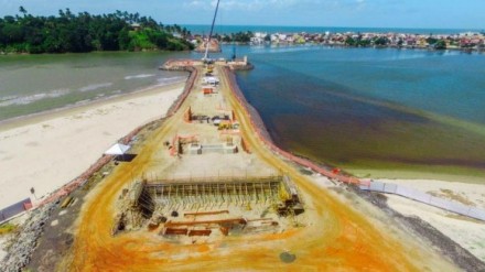 Nova ponte de Ilhéus já tem cerca de 15% das obras executadas (Foto Divulgação)