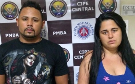 Francisnei e Francisleia foram presos com a droga (Foto: Divulgação) 