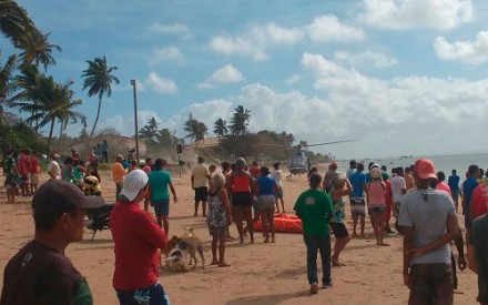 Vítimas são resgatadas em Vera Cruz (Foto: Luís Paulo / Arquivo Pessoal)
