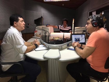 Expedito foi entrevistado por Amarelinho (Foto: Ubatã Notícias)