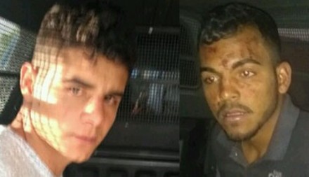Irmãos foram presos em flagrante (Foto: Blog Santiago Santos) 