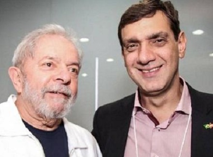 Lula e Marcos Cláudio, seu filho (Foto: Divulgação)