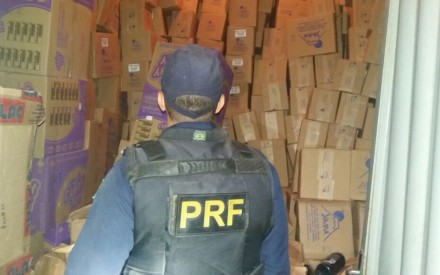 Produtos roubados nas estradas baianas foram recuperados pela polícia (Foto: PRF)