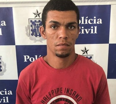 Everton foi preso nesta sexta-feira em Ipiaú (Foto: Divulgação/Polícia Civil) 